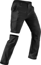 Mens Hiking Pants Convertible Quick Dry Water Resistant Lightweight Zip off Fish