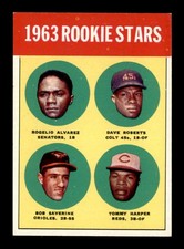 1963 Topps #158 Harper/Alvarez/Roberts/Saverine Rookie Stars NM X3481958