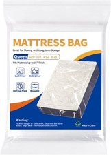 Mattress Bag for Moving Storage - Plastic Waterproof Mattress Protector Cover,He