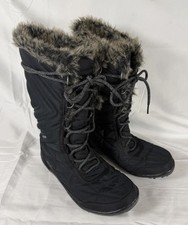 COLUMBIA WOMEN’S MINX MID III WATERPROOF WINTER BOOT SIZE USA 7.5 BLACK 5964-010