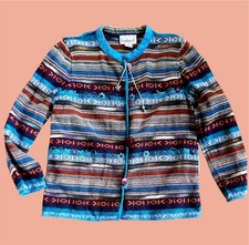 Vintage Flashback 90s Woven Tapestry Blazer Jacket Southwestern Aztec Artsy Boho