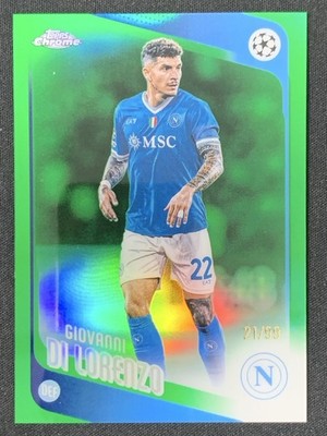 Giovanni Di Lorenzo 2025-26 Topps Chrome UCC Green Refractor Base /99 #77