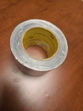 3M 425 Aluminum Foil Tape Roll, 3" x 60 yd