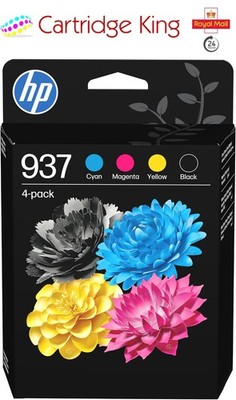HP 937 4er Pack Schwarz/Cyan/Magenta/Gelb Original Tinte für Officejet 9110b