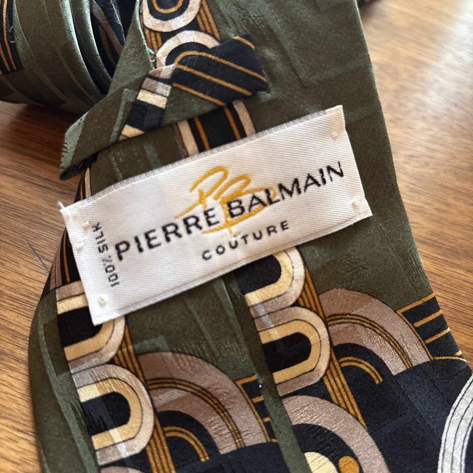 PIERRE BALMAIN Tie Vintage 70’s RARE HTF Retro MCM Excellent - Image 3 of 4