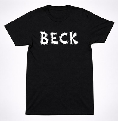 Beck Spiked Letter Logo Shirt Alternative Rock Indie Music Graphic T-Shirt