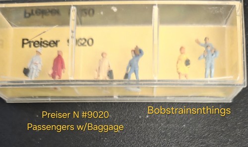 De colección NUEVO Preiser escala N #9020 6 pasajeros con equipaje en embalaje original | Zustand: New