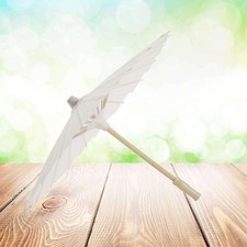 4 Pcs White Umbrella Paper Parasols for Weddings Decorative Chinese Japanese