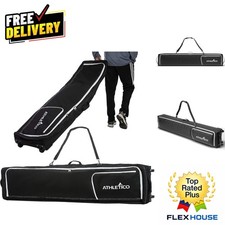 Rolling Ski Bag - Heavy-Duty Design for Skis Up to 190 cm, Waterproof