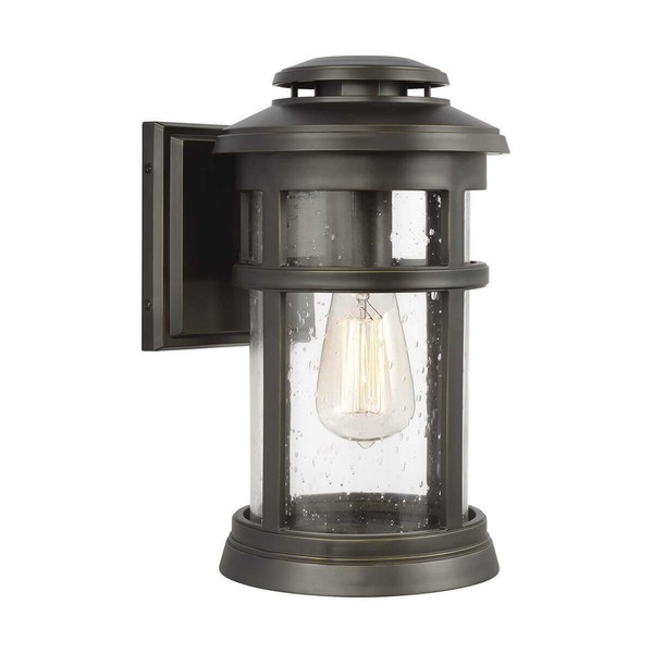 Elstead Newport AußEn-Wandleuchte E27 33Cm Antike Bronze IP44 Anti-Meerwasser-image
