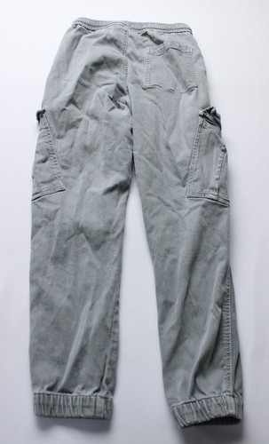 Zara Kid's Solid Drawstring Cool Edition Cargo Jogger Pants WR4 Gray Size 11-12 - Picture 3 of 4