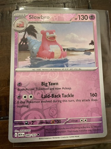 Slowbro - MEW 080/165 IT - Non Comune standard e Reverse