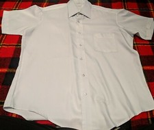 Vtg 60s 70s SEARS Perma Prest Shirt Ultressa Polyester Disco MENS 16.5 32-33