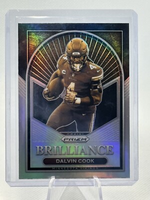 2022 Panini Prizm Football Dalvin Cook Brilliance Silver Prizm #B-16 Vikings
