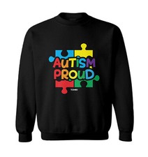 Autism Proud - Autistic Awareness Puzzle Piece Toddler Crewneck Sweater