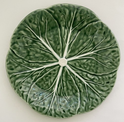 Bordallo Pinheiro GreenCabbage Dessert Plate Made In Portugal 7.5”