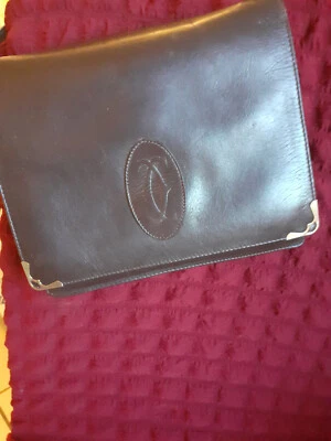 Sac À Main, Pochette Cartier Vintage pochette cuir must de cartier 1960*vintage - Photo 1/4