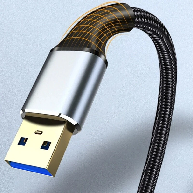 High-speed Braided USB Extension Cable USB 3.0 Cable Male to Female Extender Cor - Image 4 of 4