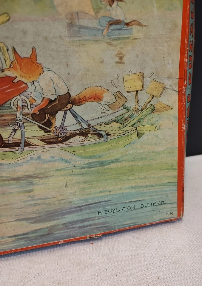 RARO! Rompecabezas de cuadros infantiles vintage años 30 Milton Bradley dibujos animados ¡COMPLETOS! Foto 3 de 4