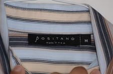 Positano Men's Shirt Size Medium Cotton Blend USA Cool Shirt M