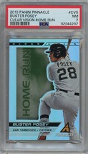 2013 Panini Pinnacle Buster Posey #CV5 Clear Vision - Home Run PSA 7 RARE!