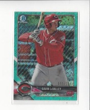 2018 Bowman Chrome Prospects Aqua Shim Refractor #BCP119 Gavin LaValley Reds/125