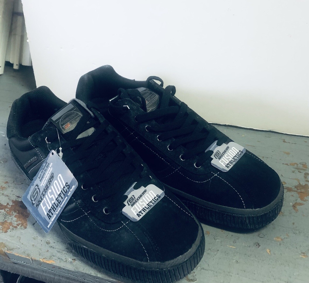 Skechers USA Men's Shoes Oxford Leather Under Size