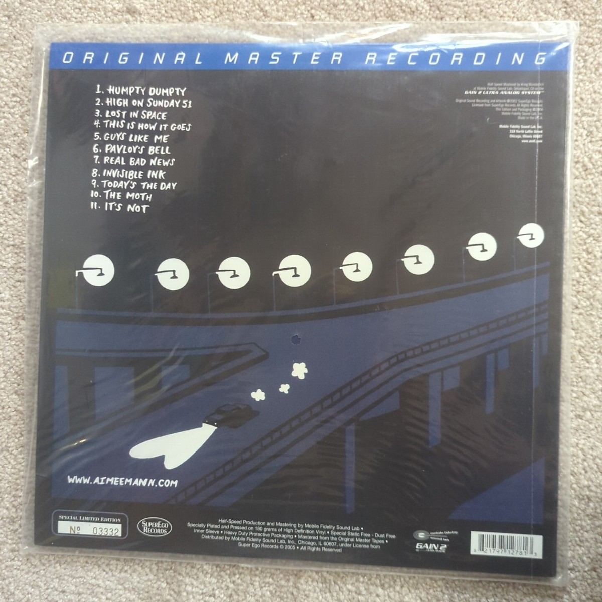 Aimee Mann - Lost in Space. 2006 MFSL Repress Vinyl Record LP