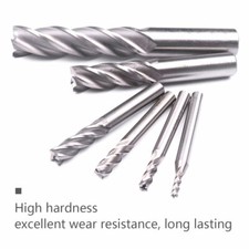 Straight Shank 4 Flutes End Mill Cutter Set for CNC Milling Machine Tool Bit