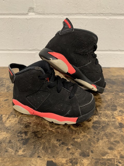 Nike Air Jordan 6 VI Retro Black Infrared 2019 TD Toddler Size 9c  384667-060 for sale online | eBay