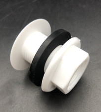 BLANKING OFF PLUG FOR CISTERN HOLE / OVERFLOW WHITE - SUIT 26mm to 35mm hole