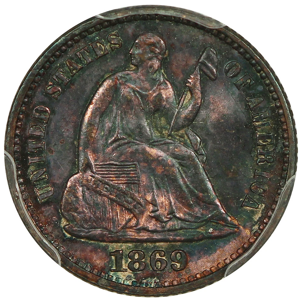 1869 H10C PCGS MS66 ex: D.L. Hansen - Image 3 of 4