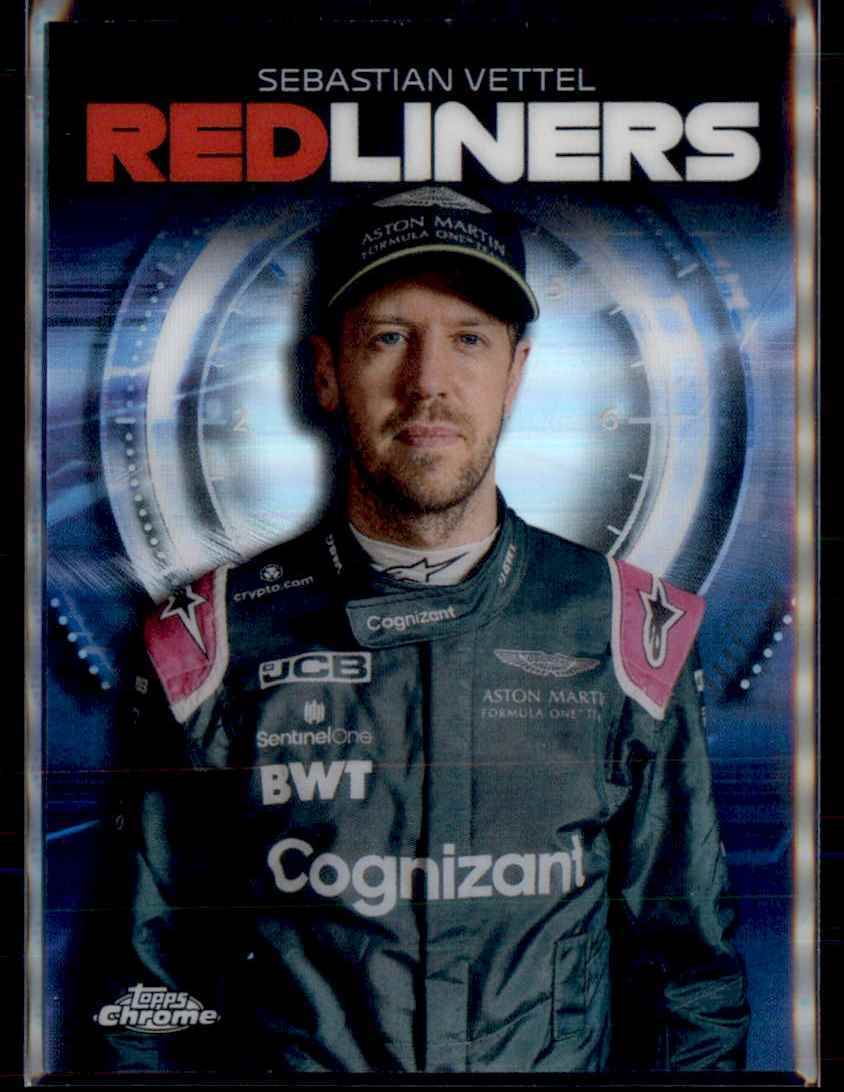 2021 Topps Chrome Formula 1 Redliners Sebastian Vettel Aston Martin Cognizant F1