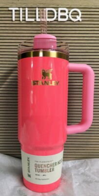 Stanley PINK PARADE 30 oz Flowstate Quencher H2.0 Tumbler **IN HAND**