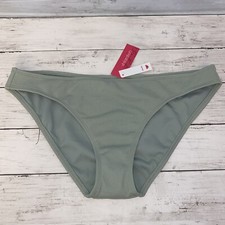 Xhilaration Bikini Bottom Womens XL Green Sage Textured Cheeky Swim NEW XL