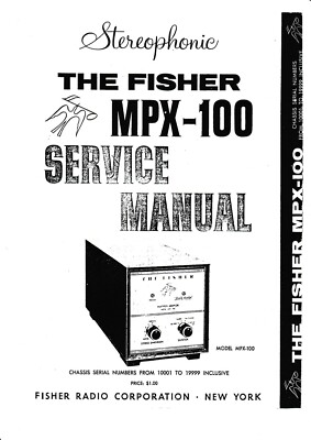 Service Manual-Anleitung Fisher MPX-100 