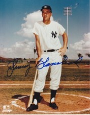 Johnny Blanchard Signed Autographed New York Yankees 8x10 inch Photo - Deceased