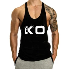 Men's Stringer Muscle Bodybuilding Shirt Tank Top Gym Singlet Fitness Sport Vest