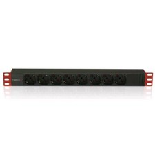 Techly Professional Multipresa 8 Posti da Rack 19'' Connettore C14 1 U