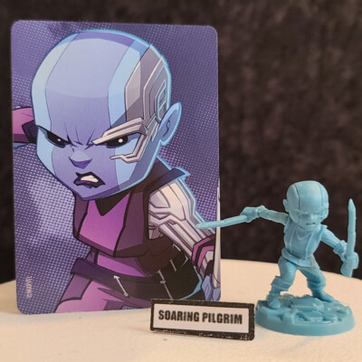 NEBULA  - Marvel United Kickstarter Exclusive FIGURE & CARDS CMoN