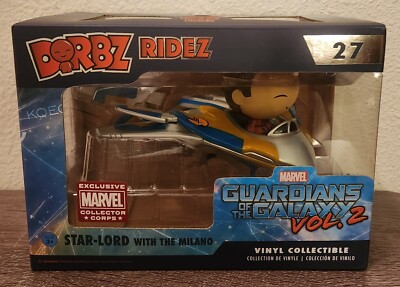 Funko Dorbz Ridez GotG Vol 2 Star Lord w/The Milano 27 Marvel Collector Corps Ex