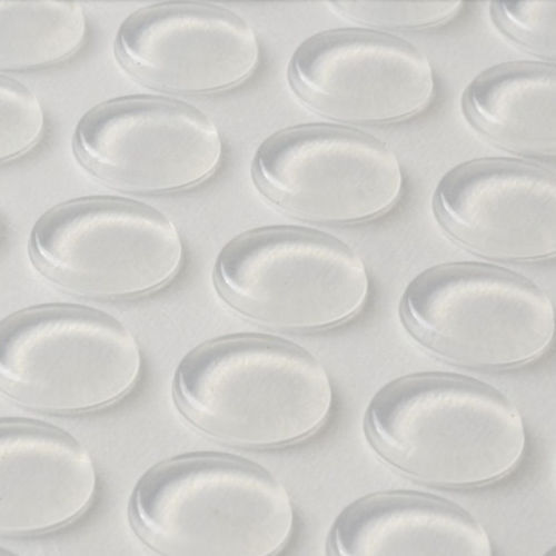 64pcs Silicone RUBBER FEET Clear Flat Cylindrical Self Adhesive Circles