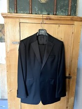 Tuxedo Mens 48 Black Patrick Hellmann Collection Virgin Wool Classic
