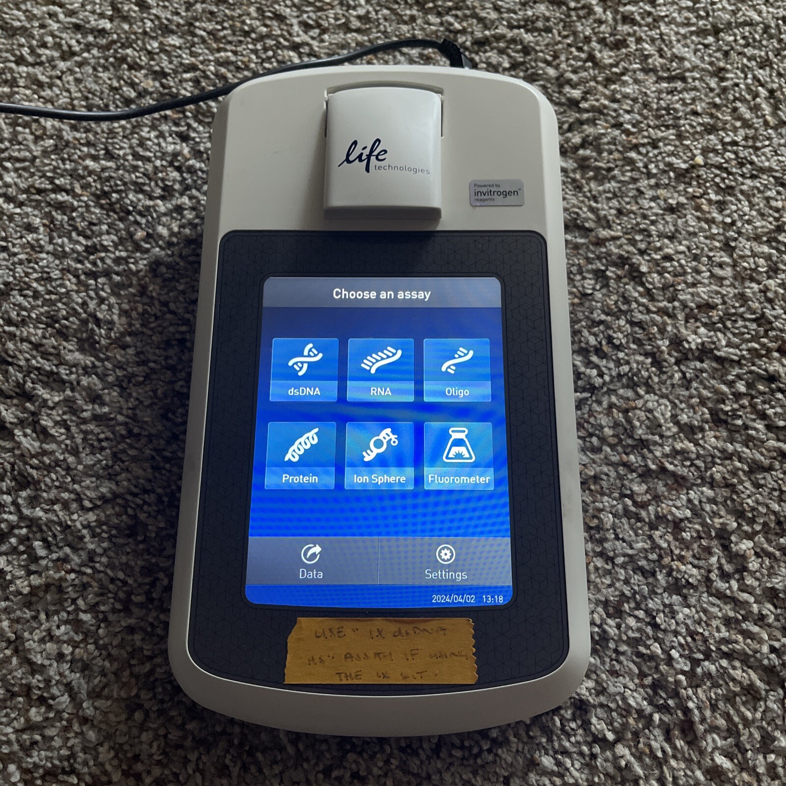 Life Technologies / Invitrogen Qubit 3.0 DNA RNA Oligo Ion Protein Fluorometer eBay