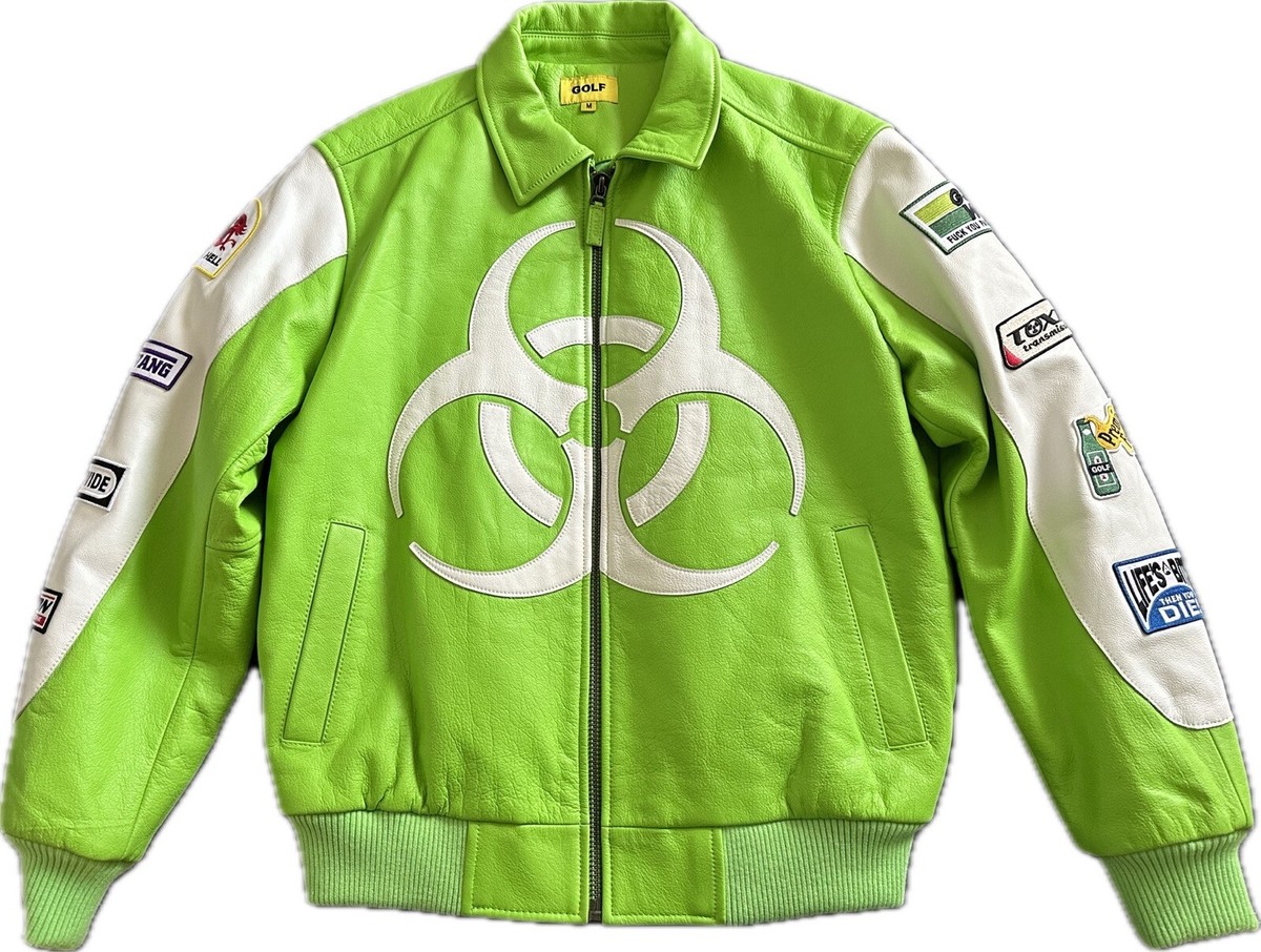 GOLF WANG RACING Leather MOTO Jacket Sz-M Tyler the Creator￼ | eBay