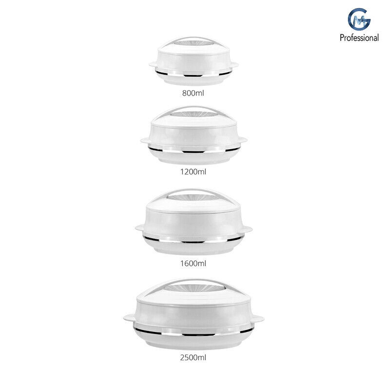 3pc 4pc Insulated Hot Pot Set Casserole Pan Warming Dish Food Serving