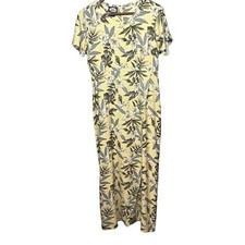 Vtg. 90s Tommy Bahama Silk Tropical Floral Maxi Dress Size 4 Hawaiian Resort
