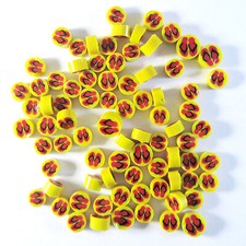 Flip Flops Murrine 48101 Millefiori COE 90 Glacial Art Glass Fusing Supplies