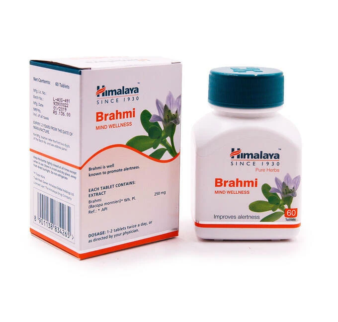 BRAHMI HIMALAYA FRESCO NUEVO 2 CAJA 120 COMPRIMIDOS EE. UU. CLARIDAD CONSOLIDACIÓN SALUD Foto 2 de 4
