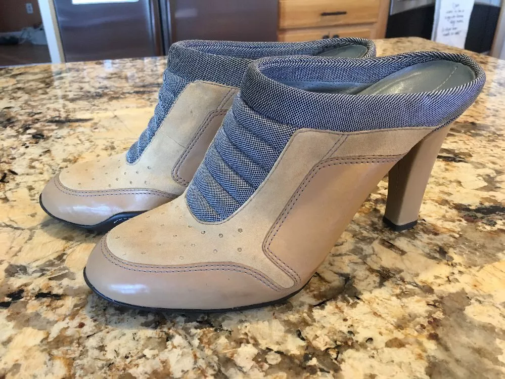 Cole Haan G Series NikeAir Women s High Heel Clogs Shoes 8 B